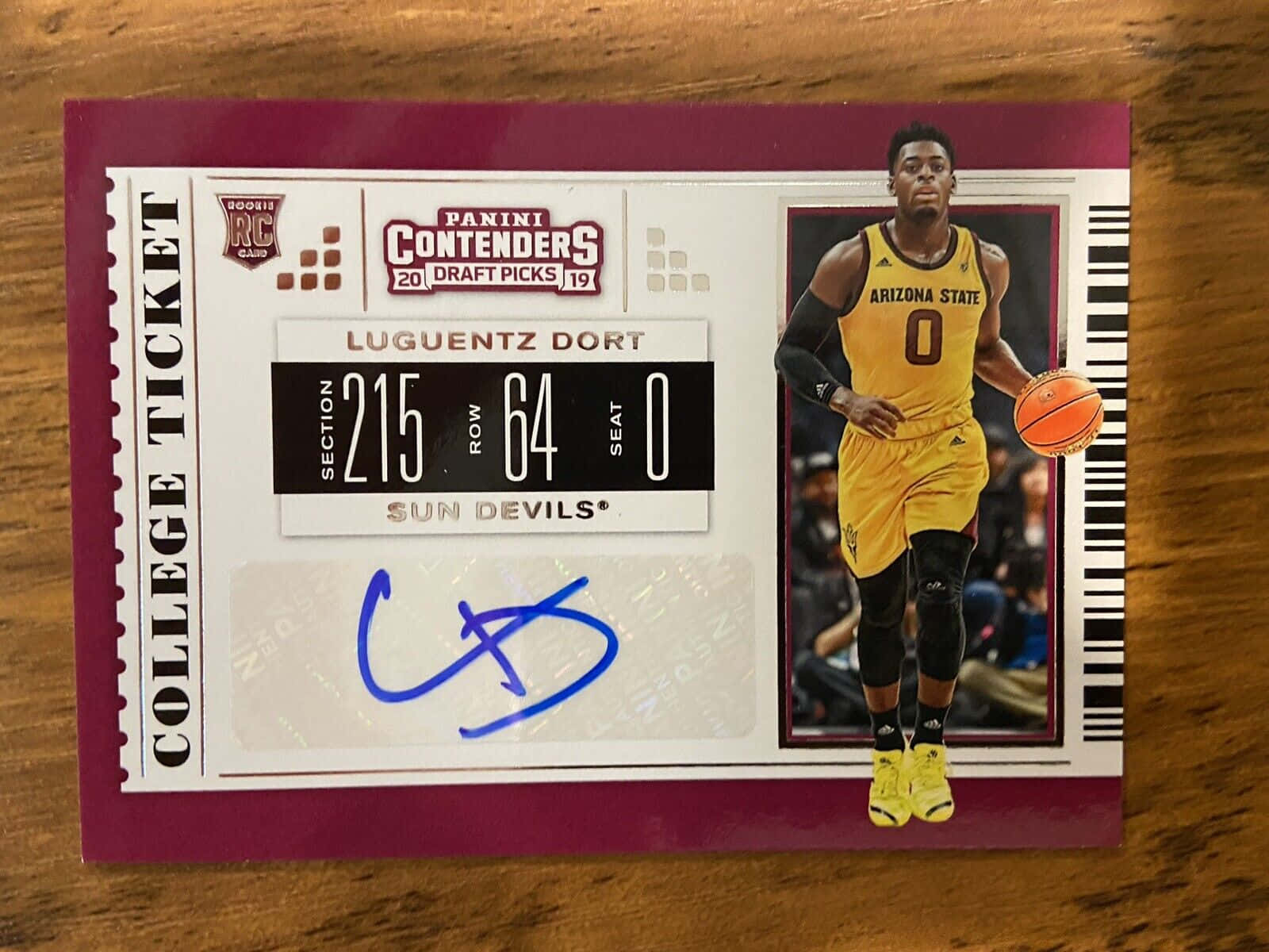 Luguentz Dort 2018 Panini Contenders Draft Picks Background
