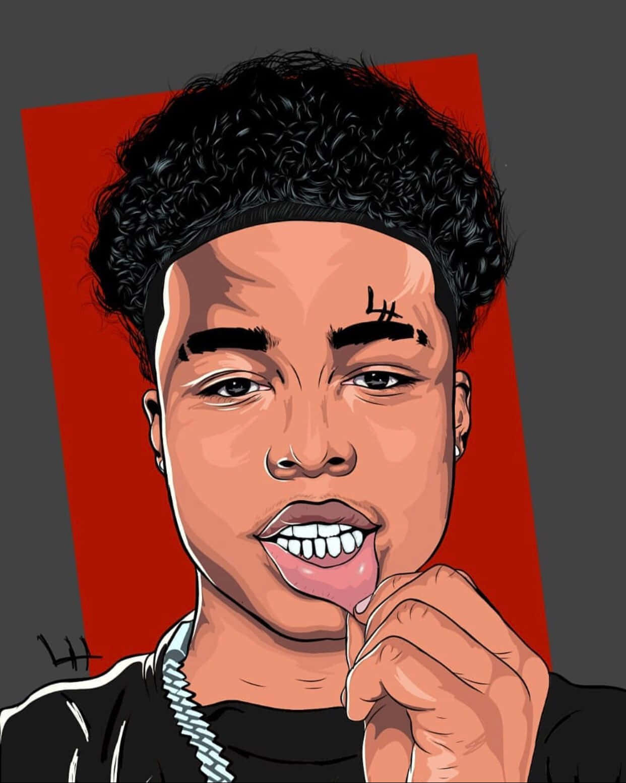 Luh Kel Performs On Stage At His Sold Out Show. Background