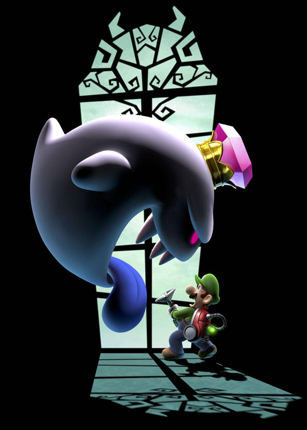 Luigi's Mansion 3 Giant Ghost Scaring Luigi Background