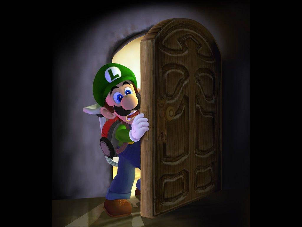 Luigi's Mansion 3 Luigi Entering Door Background