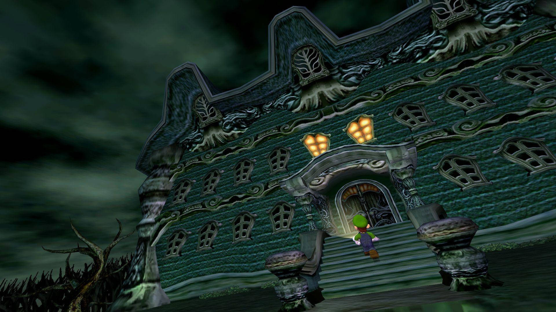 Luigi's Mansion 3 Luigi Entering Mansion Background