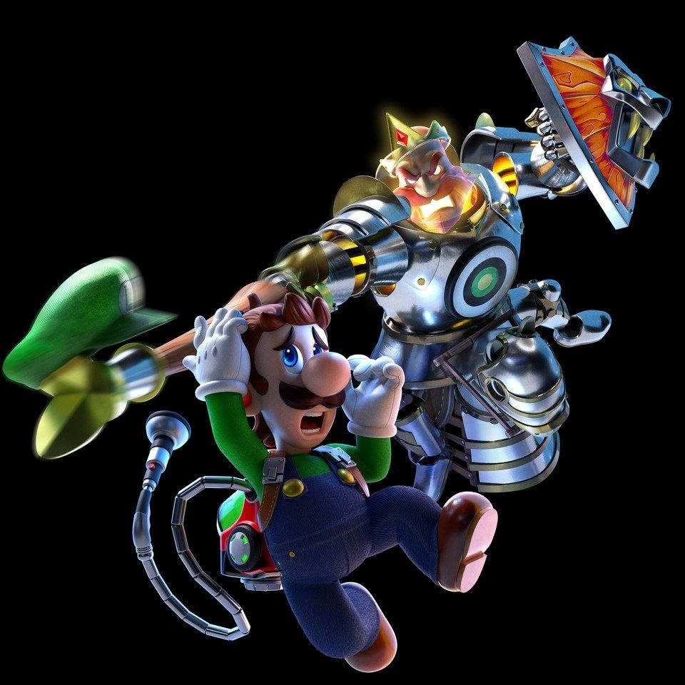Luigi's Mansion 3 Luigi Fighting Knight Boss Background