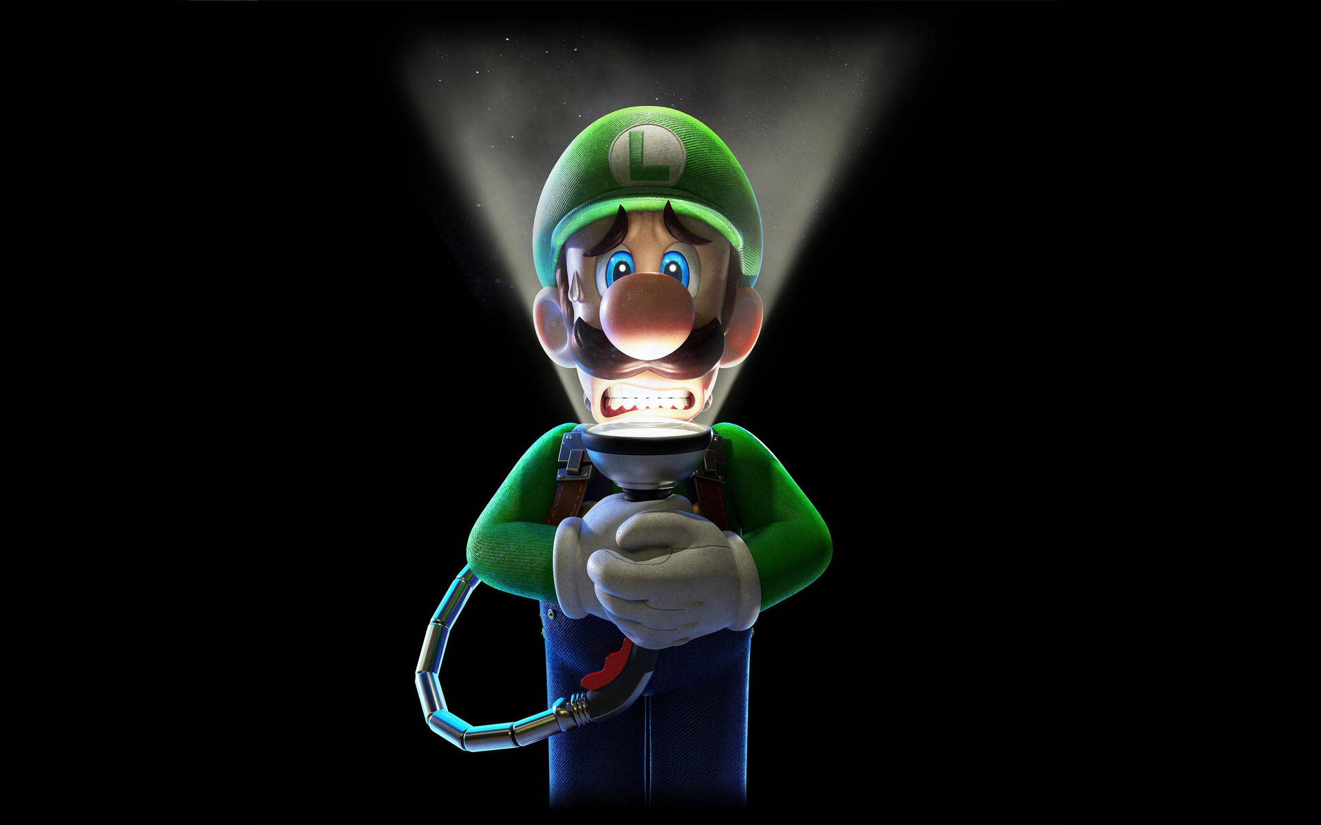 Luigi's Mansion 3 Luigi Shining Strobulb Background