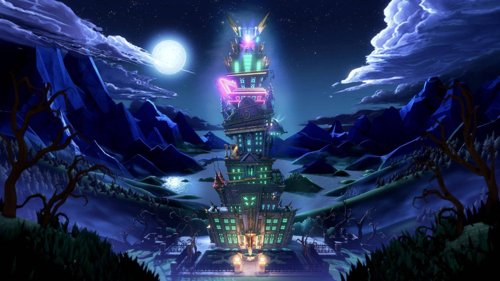 Luigi's Mansion 3 Tall Mansion In The Mountains