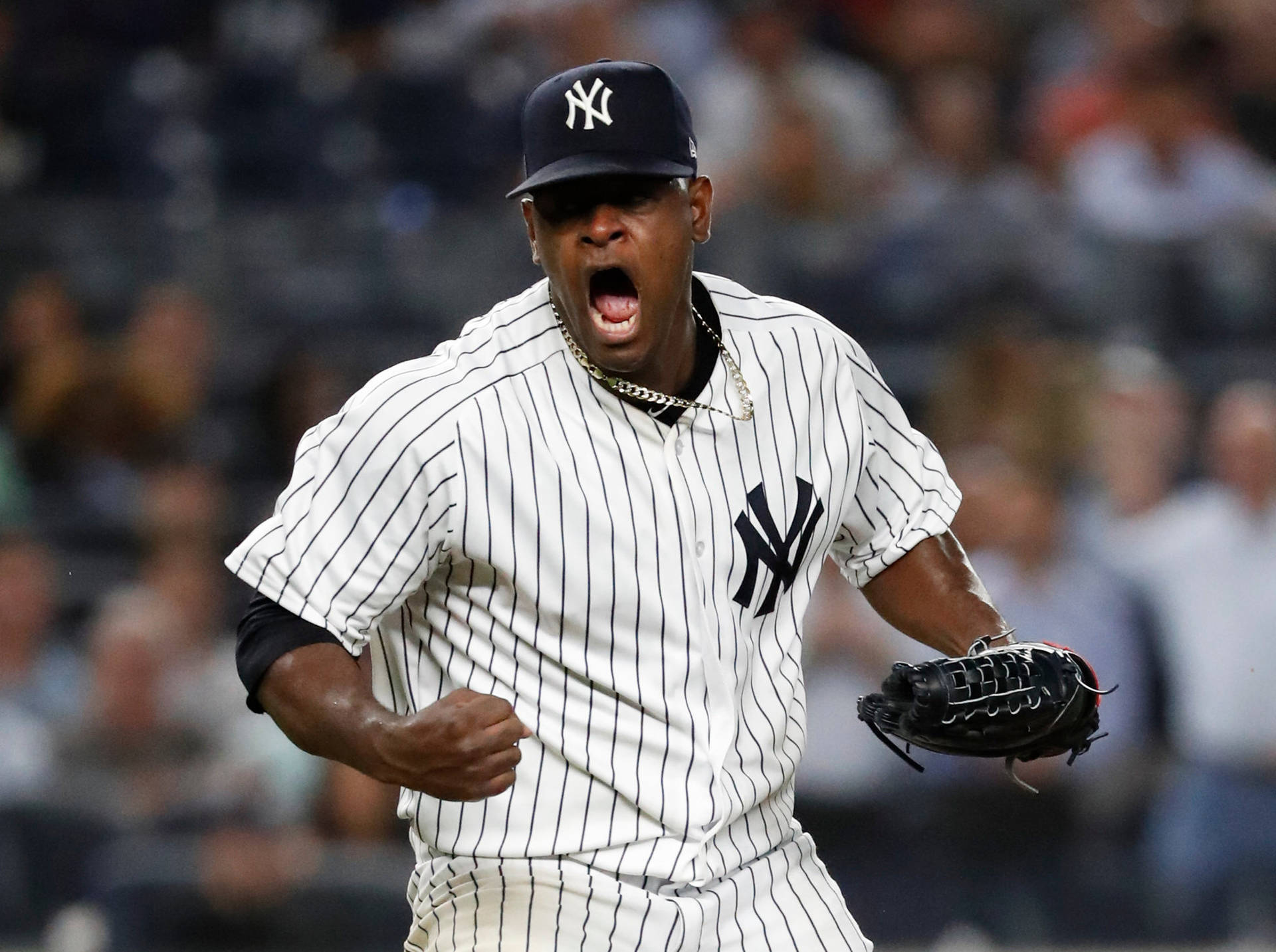 Luis Severino Triumphant Shout Background