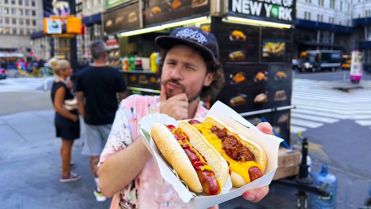 Luisito Comunica New York Hotdogs Background