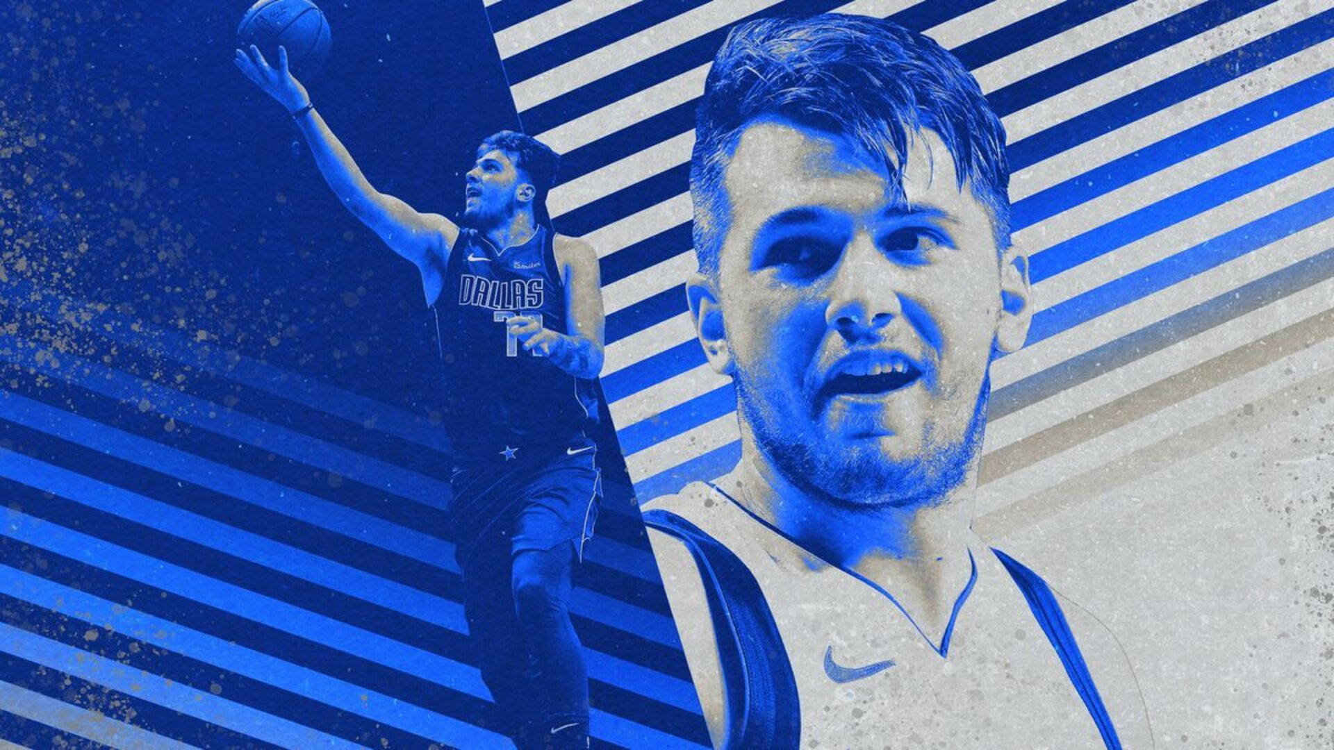 Luka Doncic Dallas Rookie Background
