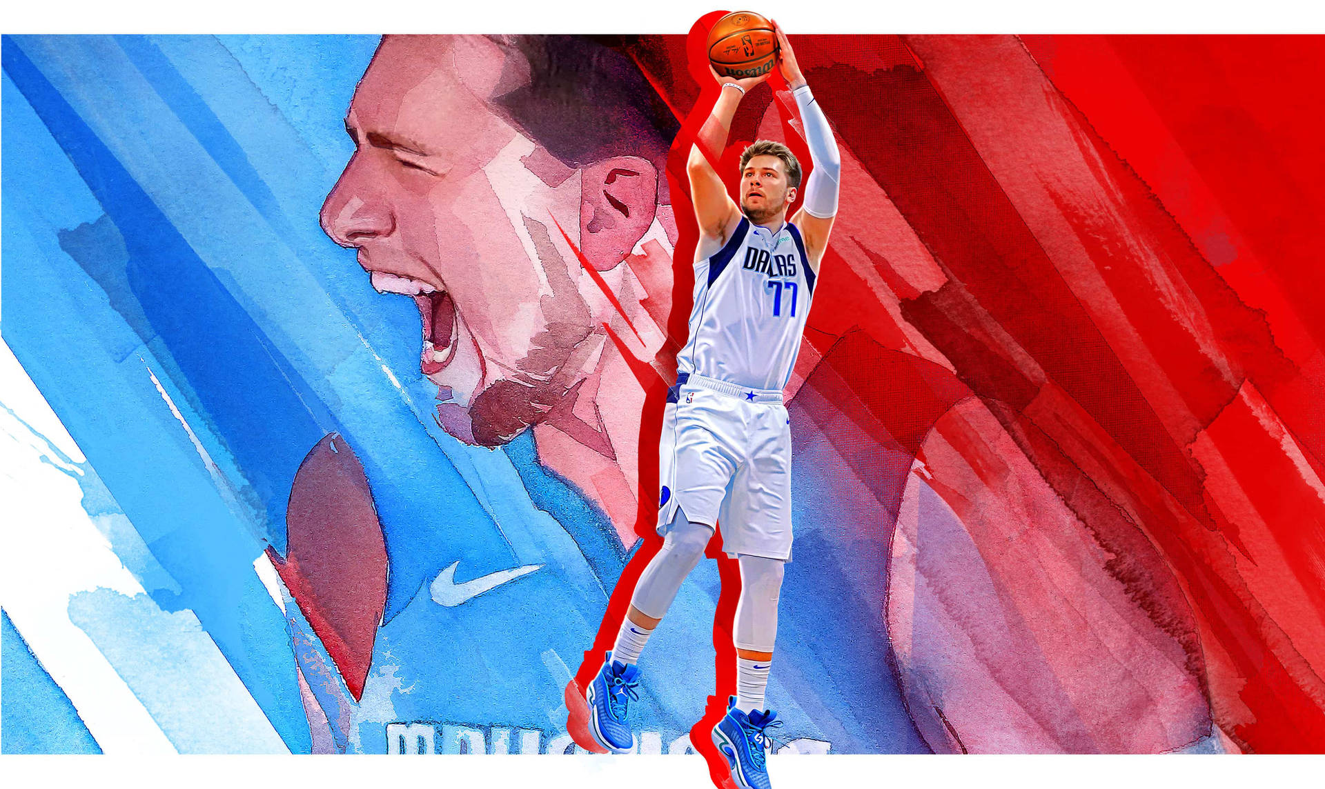Luka Doncic Nba League Background
