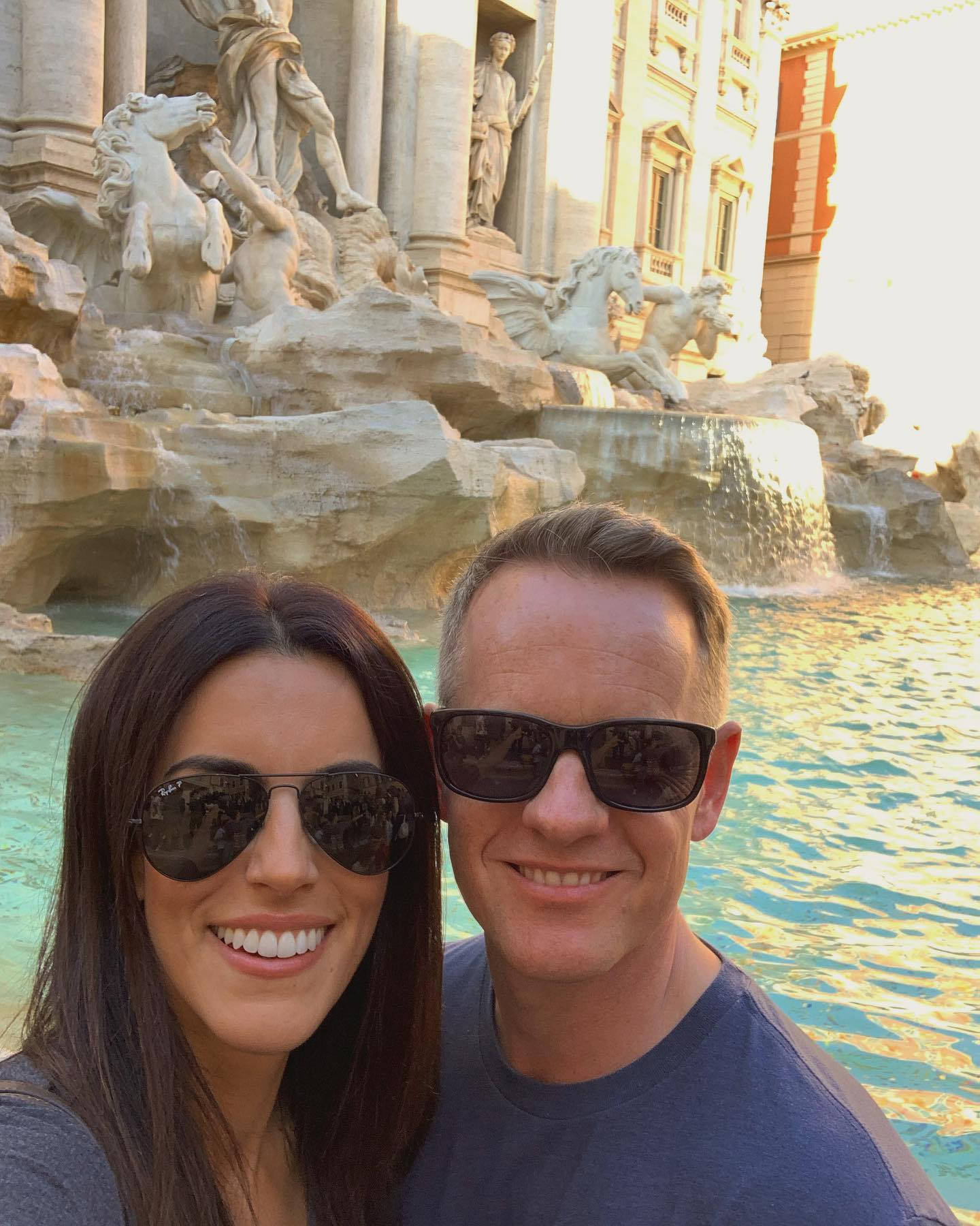 Luke Donald At Trevi Fountain Background