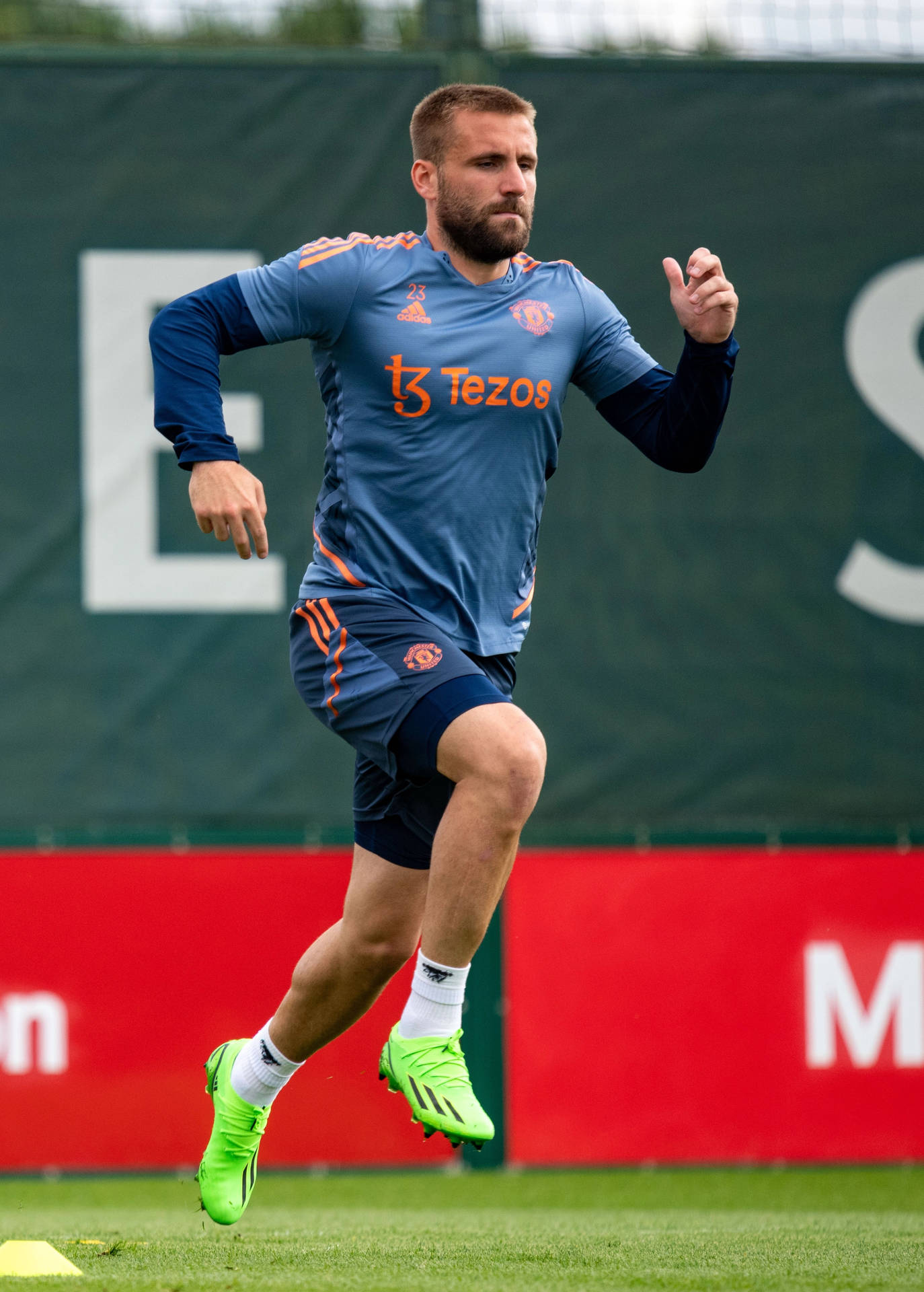 Luke Shaw Running Portrait