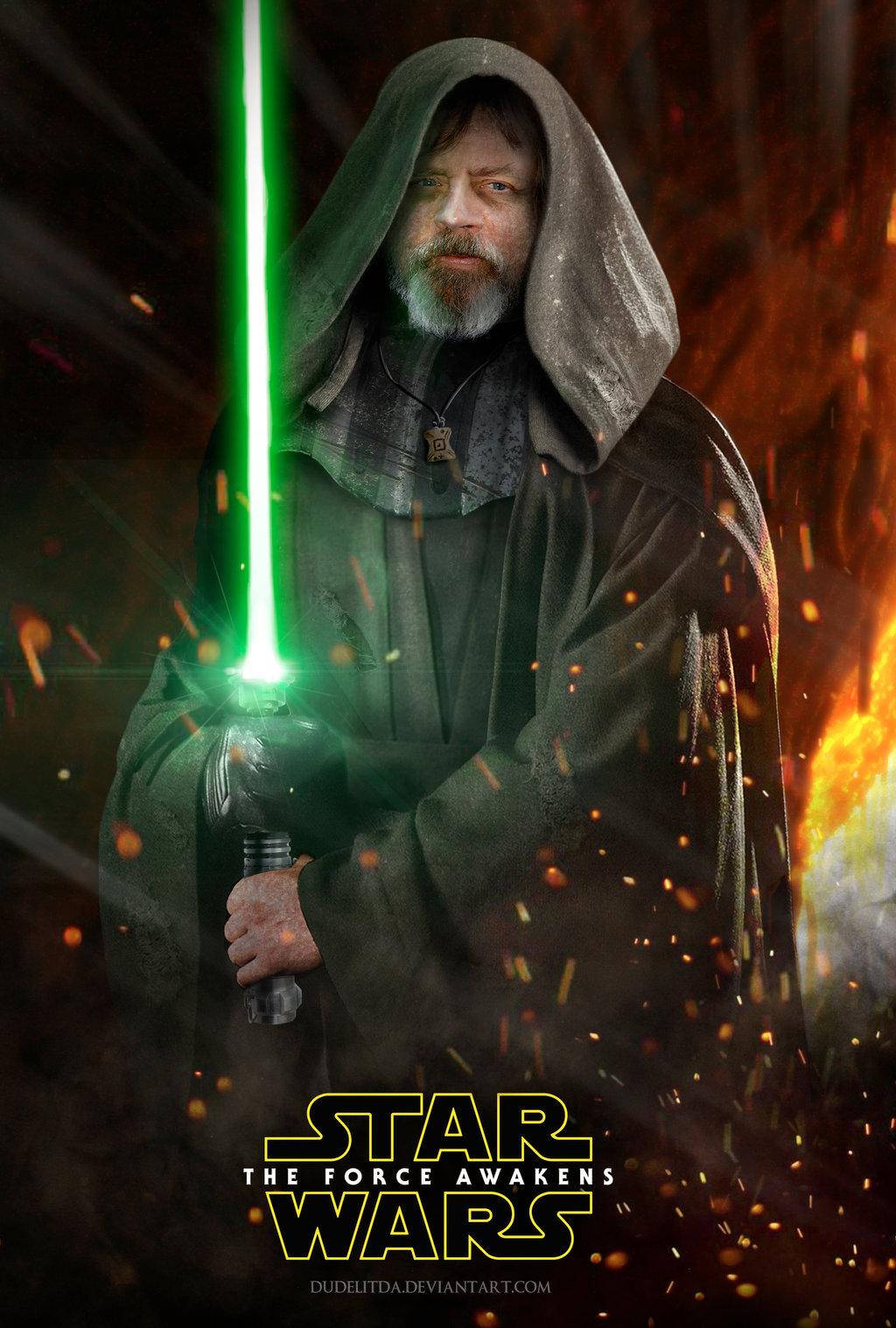 Luke Skywalker In Full Jedi Regalia