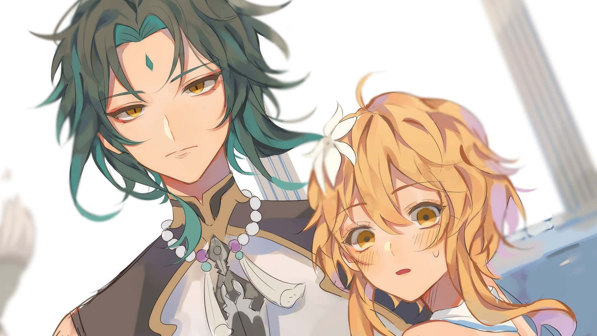 Lumine Xiao Genshin Matching Pfp Background