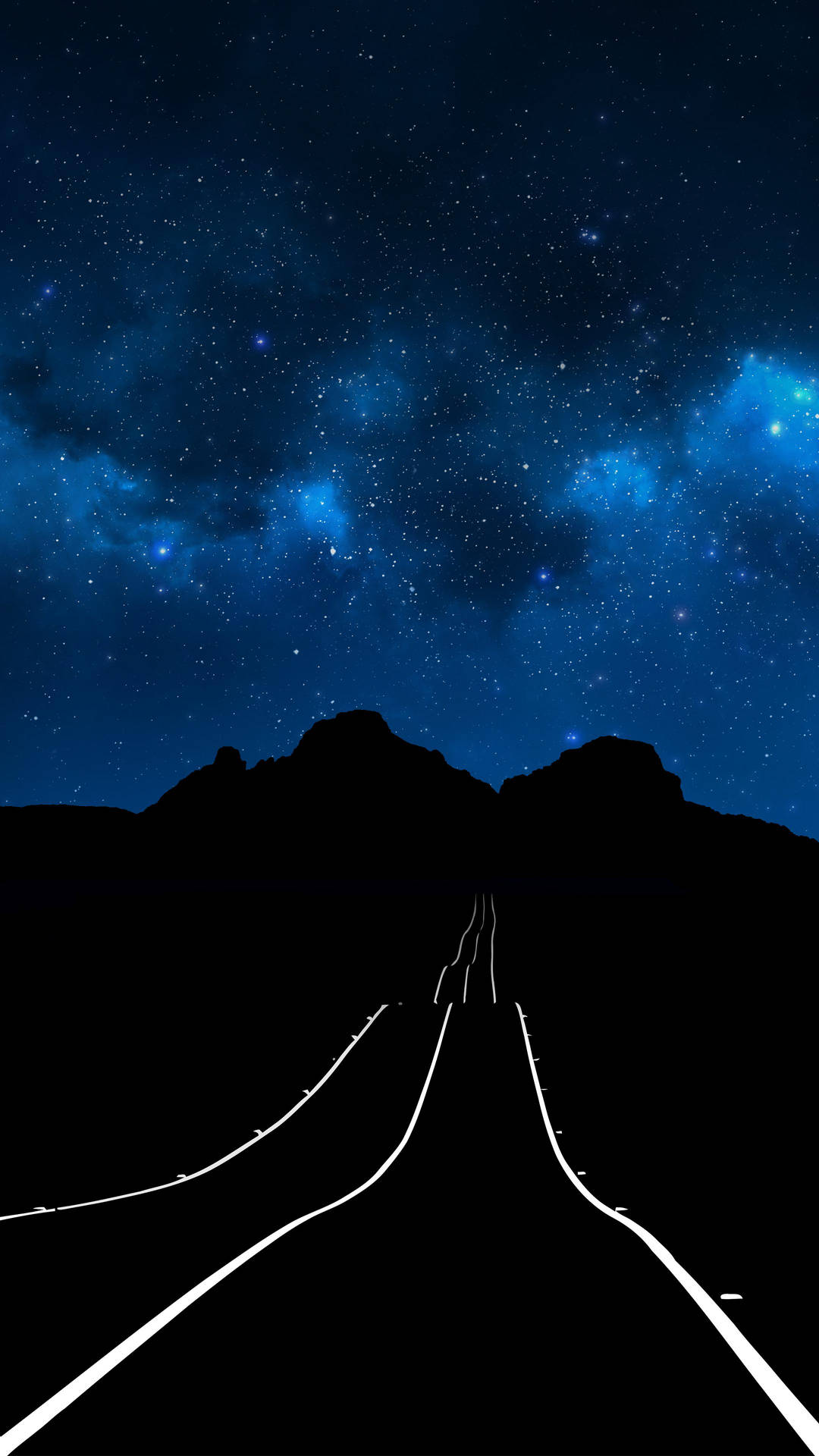 Luminescent Road Lines On Oled Iphone
