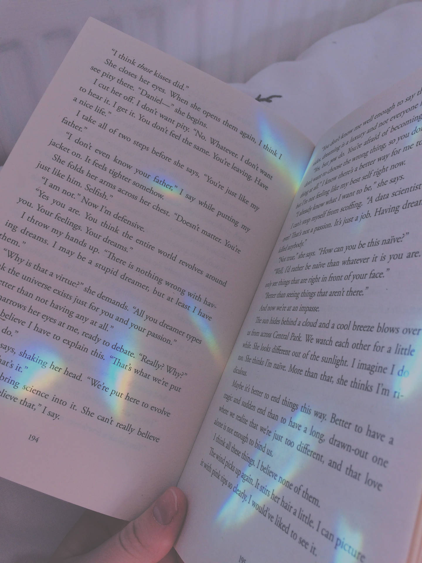 Luminous Book Aesthetic Background