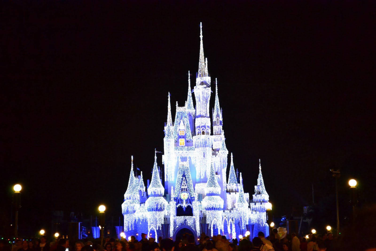 Luminous Christmas Lights Disney Castle