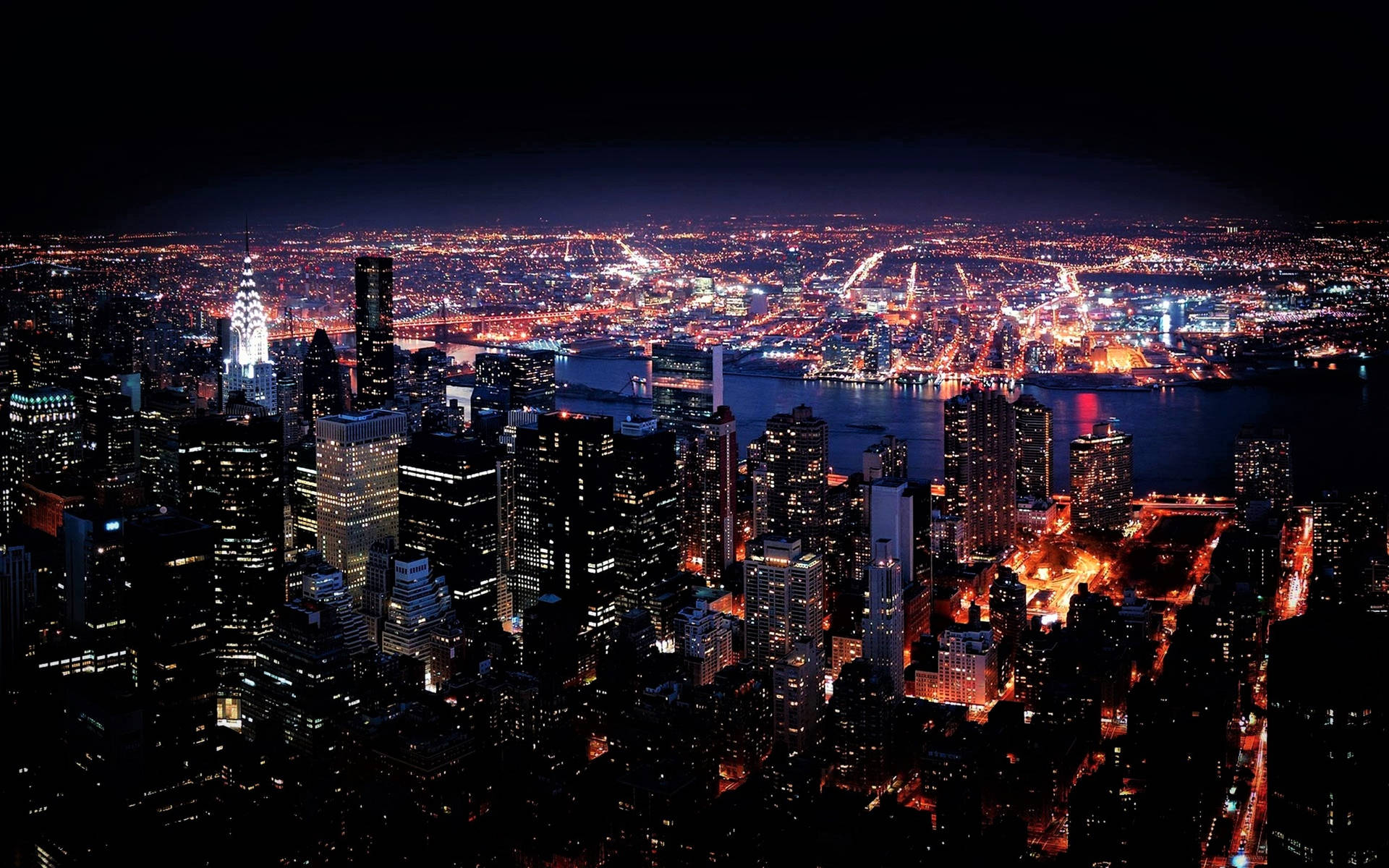 Luminous City New York Hd Background