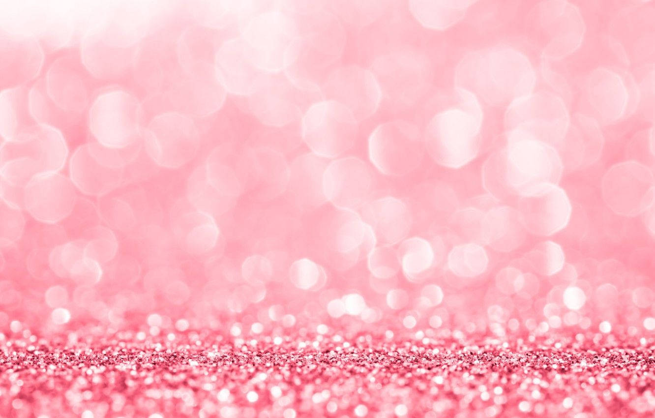 Luminous Pink Glitters Background