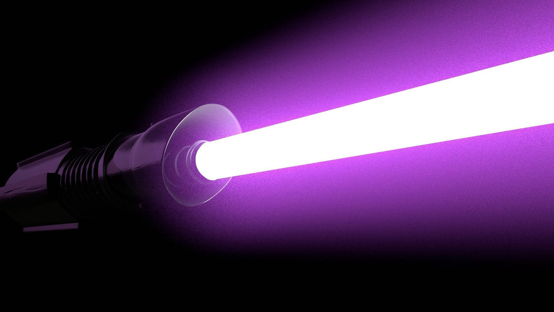 Luminous Purple Lightsaber