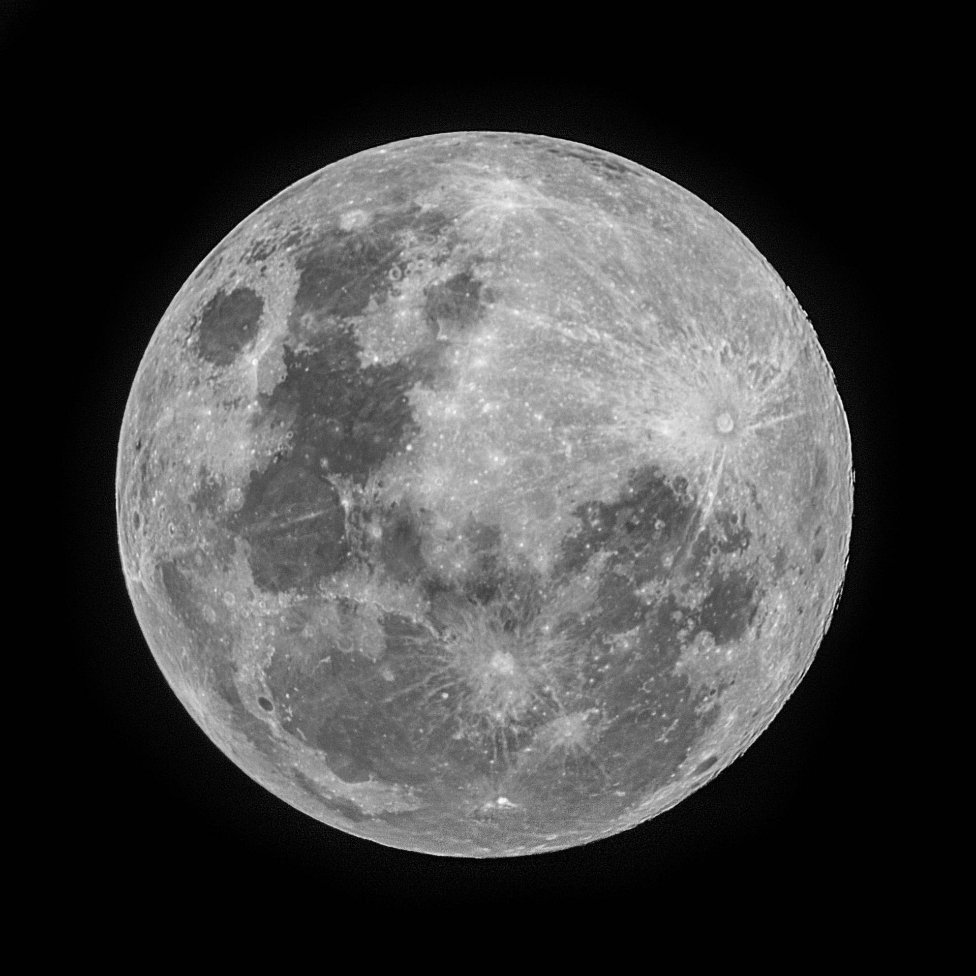 Luna Full Moon Craters Photography Background