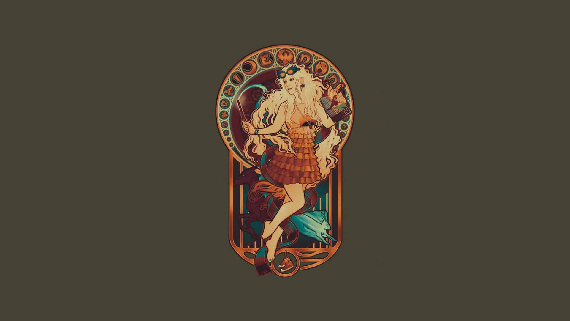 Luna Lovegood Cute Dark Girly Background