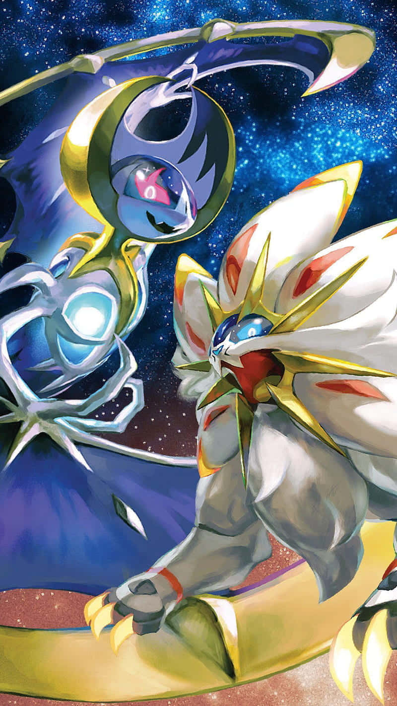 Lunala And Solgaleo Artwork