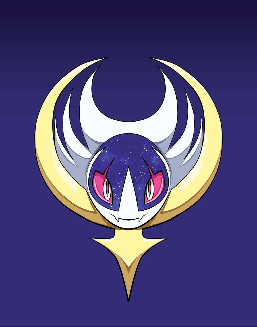 Lunala Head Background