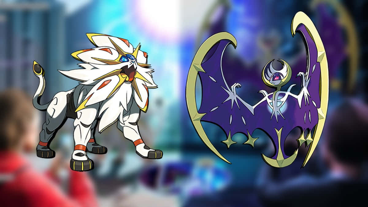 Lunala With Solgaleo Comparison