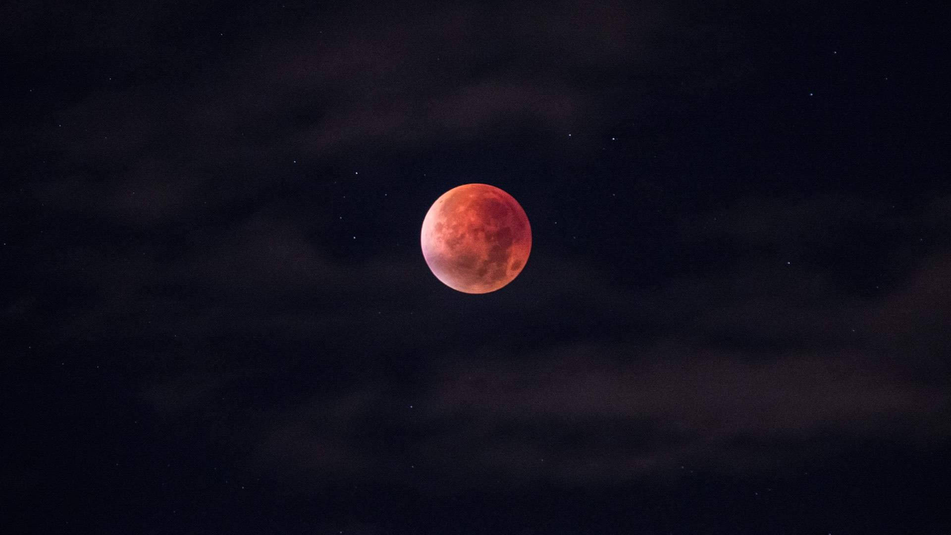 Lunar Eclipse Red Stage Background