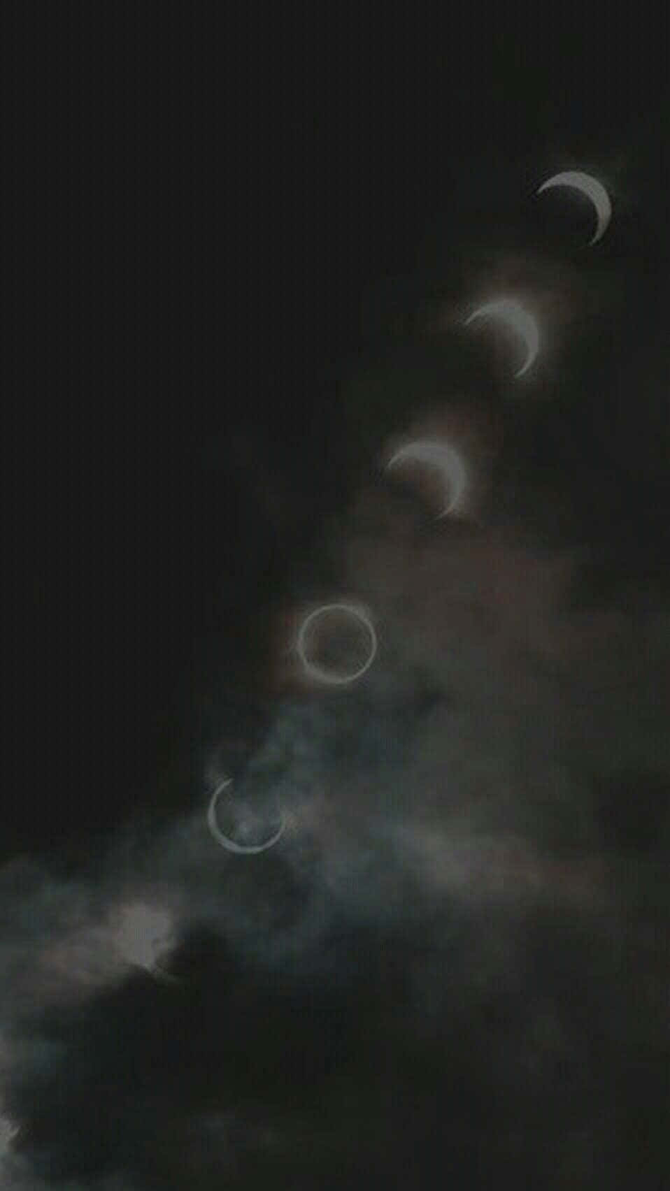 Lunar Phases Grunge Tumblr Aesthetic Background