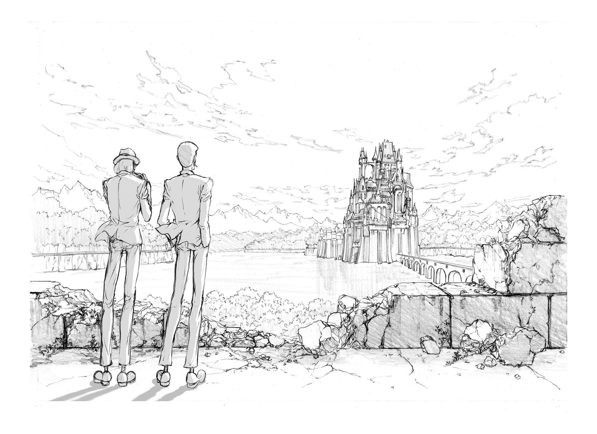 Lupin The Third Manga Art Background