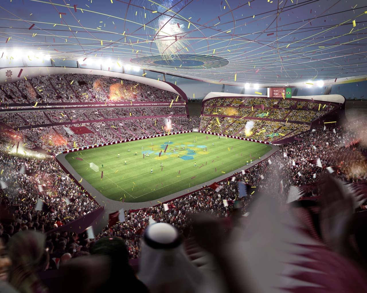 Lusail Stadium Interiors Fifa World Cup 2022 Background