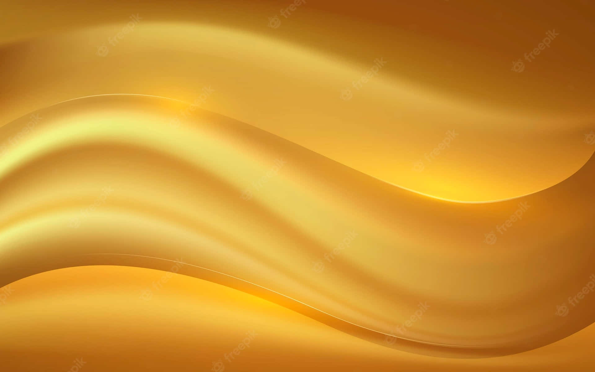 Luscious Gold Silk Draped Across A Bed Background