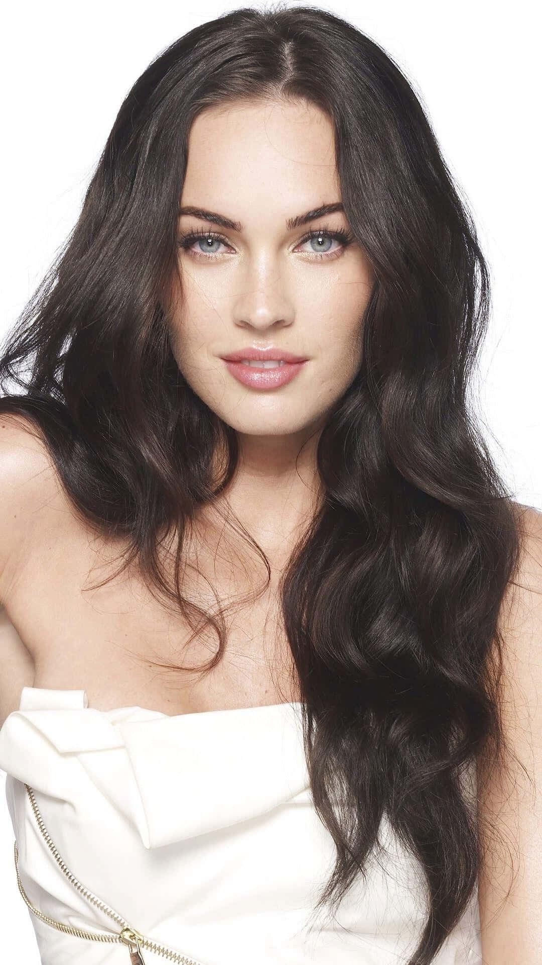 Luscious Hair Megan Fox Iphone Background
