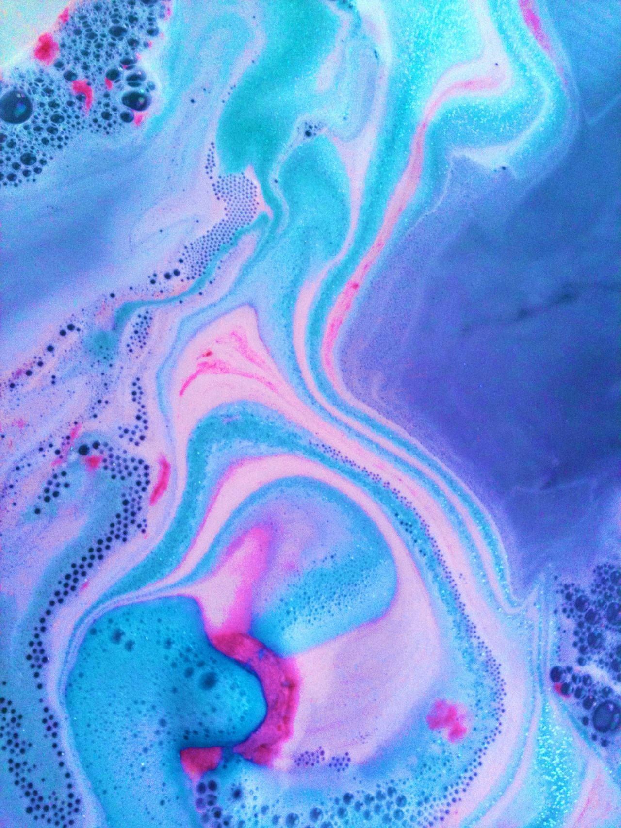 Lush Blue Purple Liquid Mixture