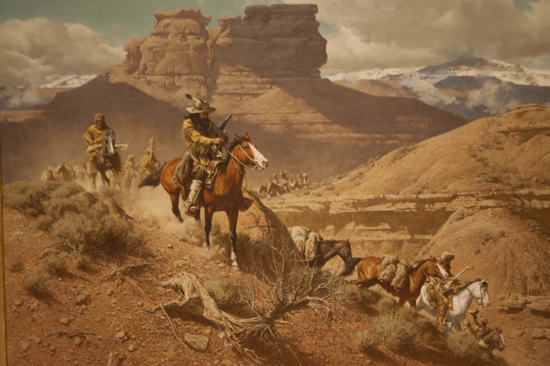 Lush Western Landscape Desktop Background