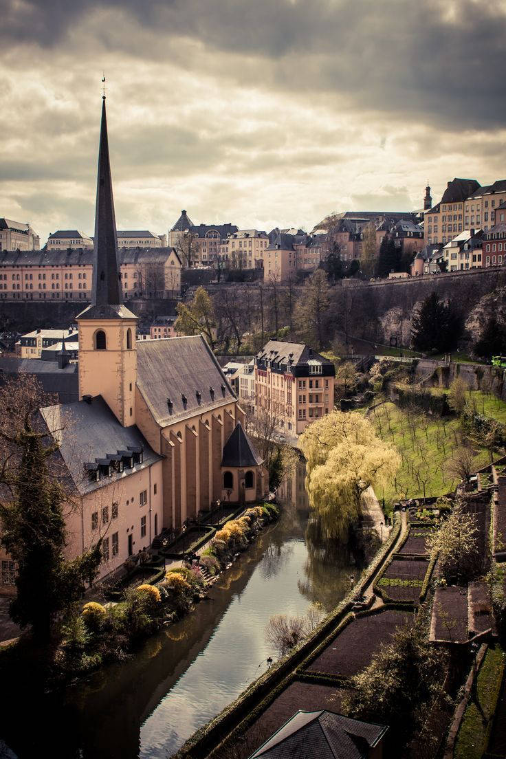 Luxembourg Church Of Saint John Background