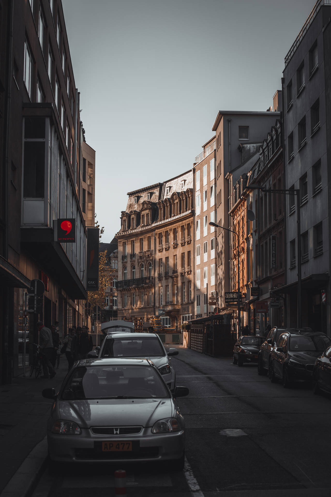 Luxembourg City Street Background