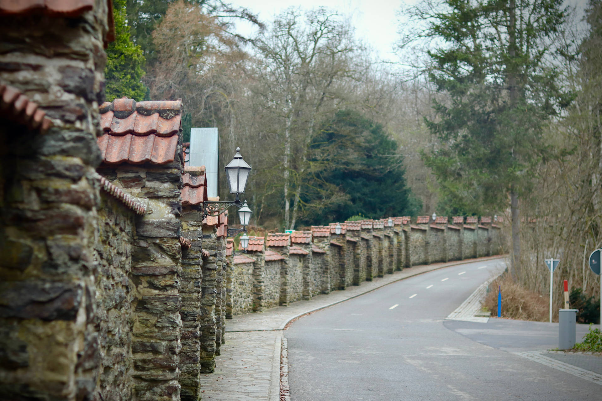 Luxembourg Clervaux Streets Background