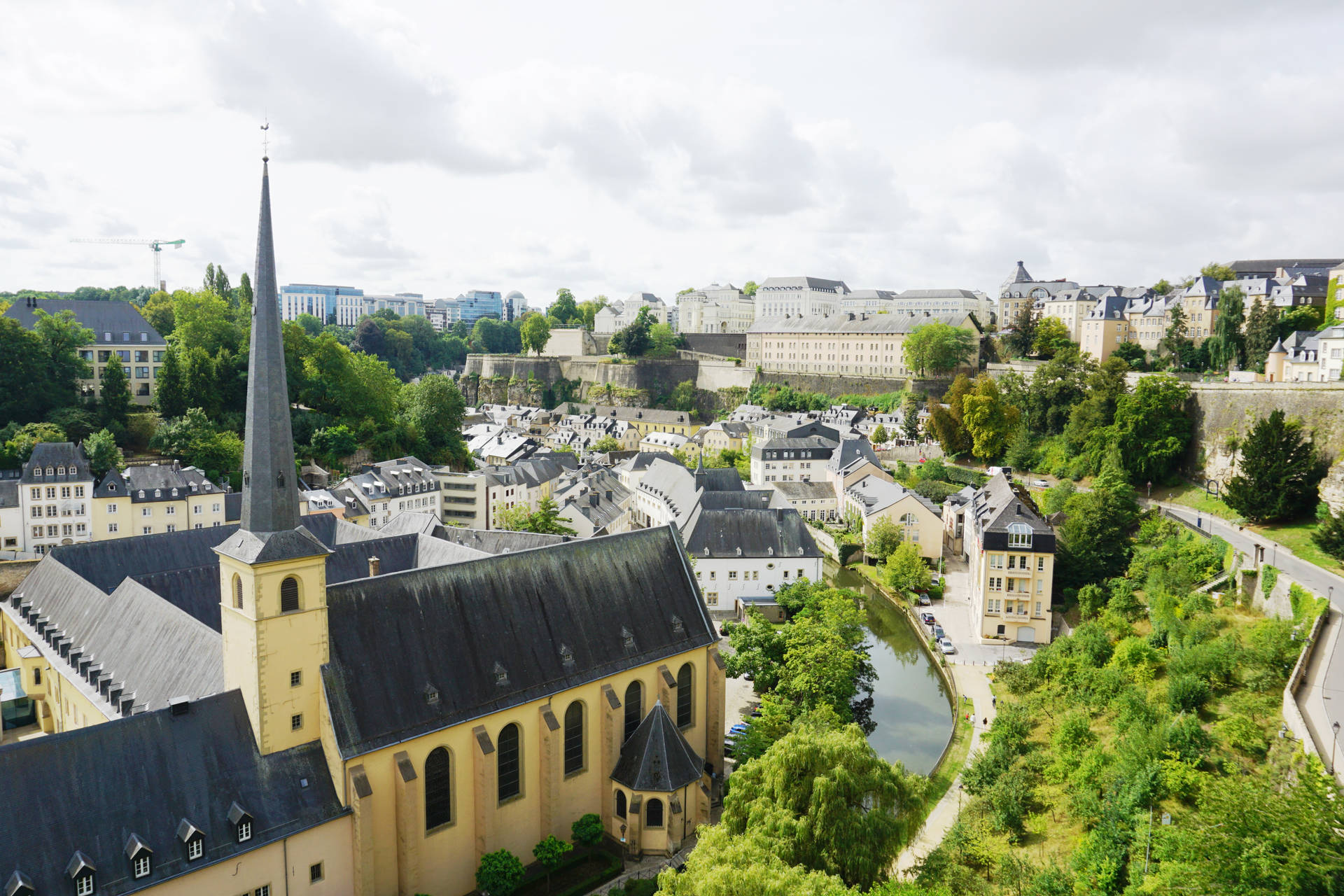 Luxembourg Cloudy Skies Background