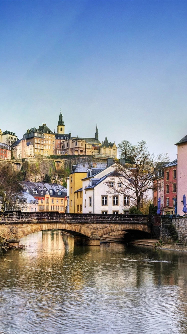 Luxembourg Country Cityscape Background