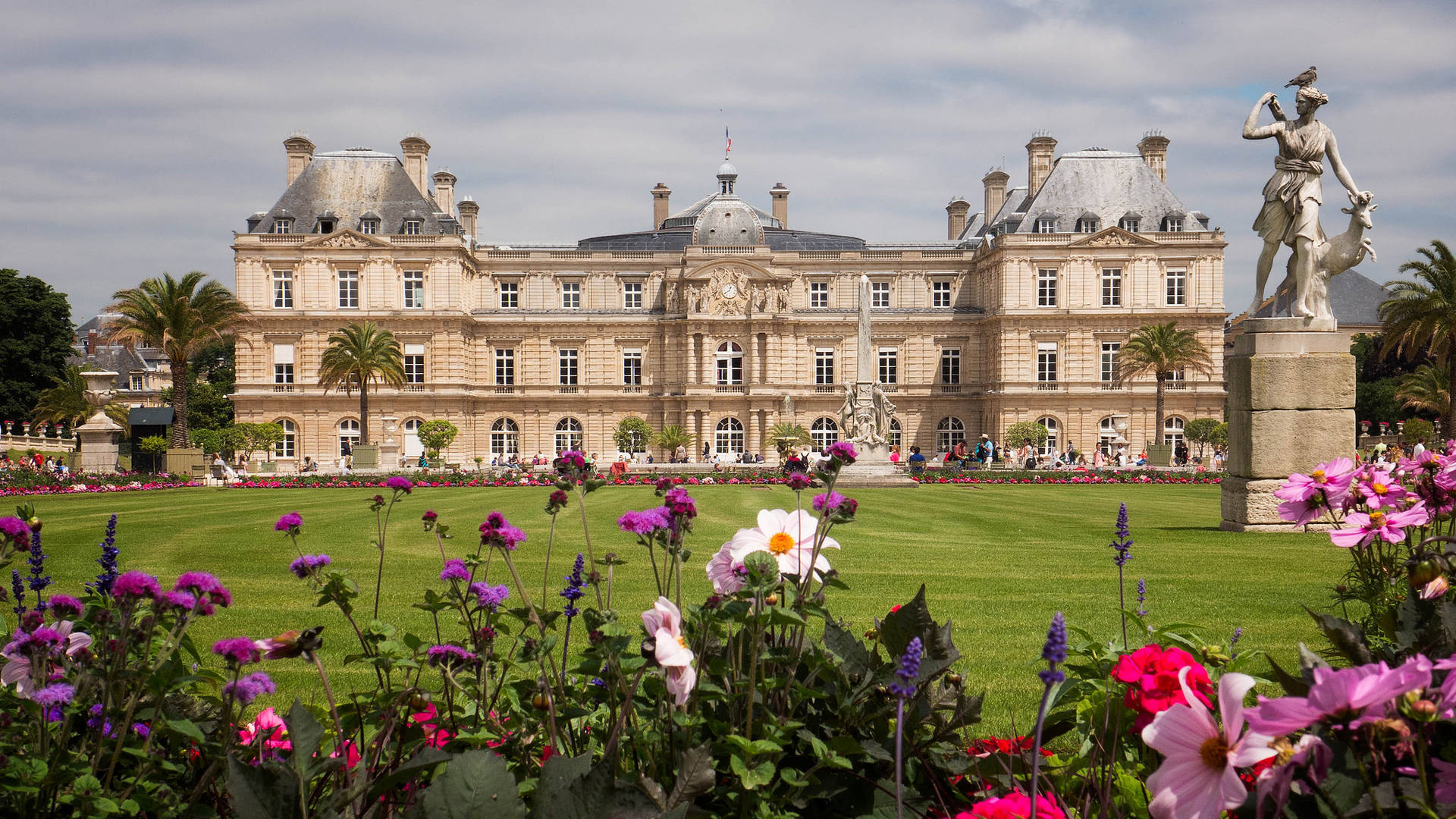 Luxembourg Palace Paris France Background