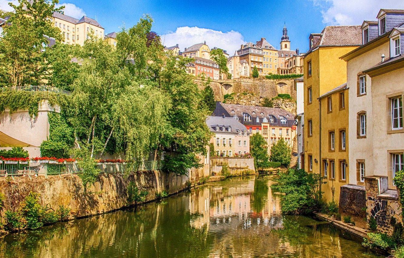 Luxembourg Sunny Day Background