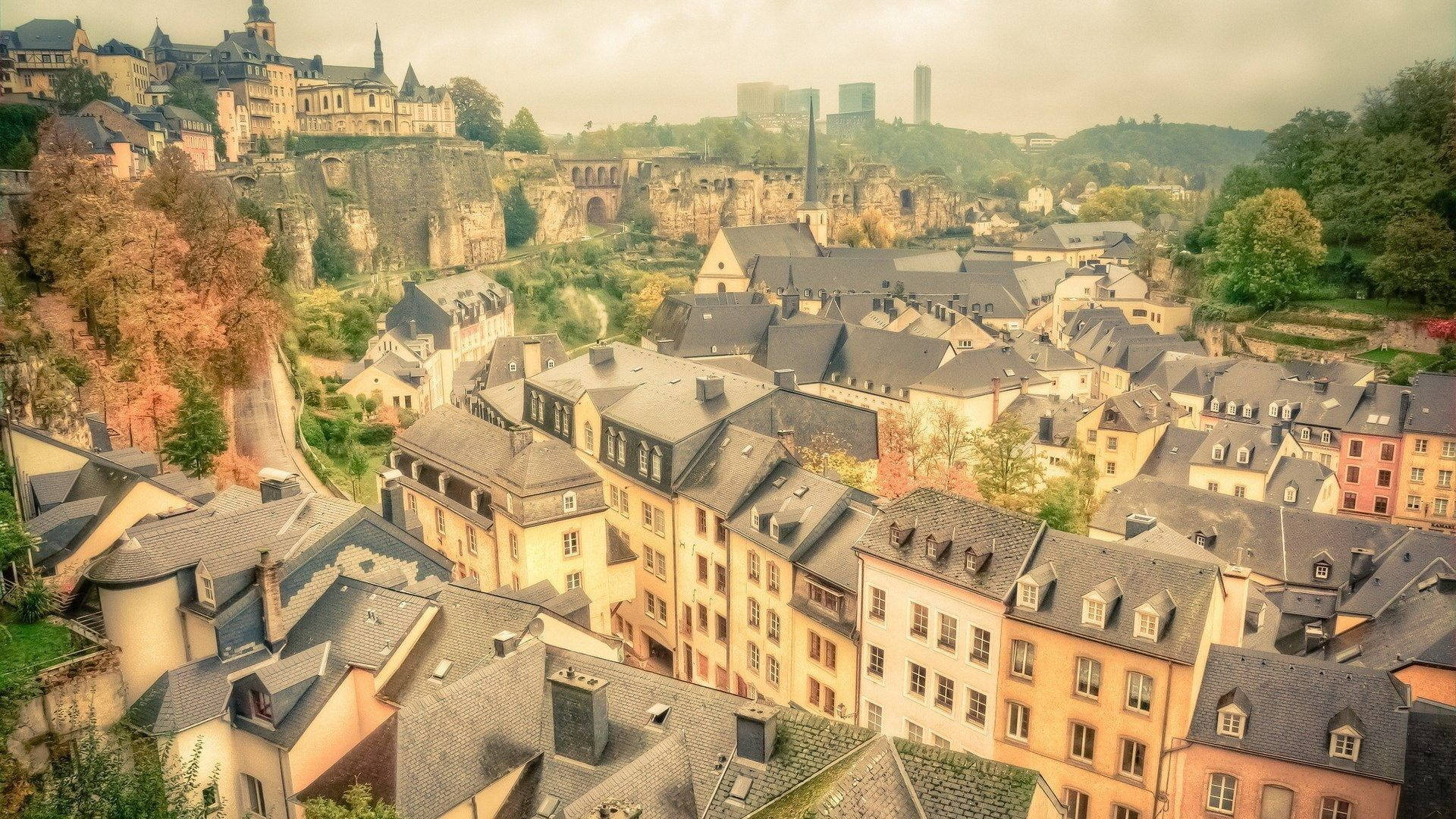 Luxembourg Under The Sun Background