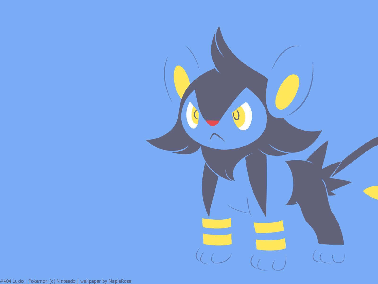 Luxio Blue Minimalist Aesthetic Illustration Background