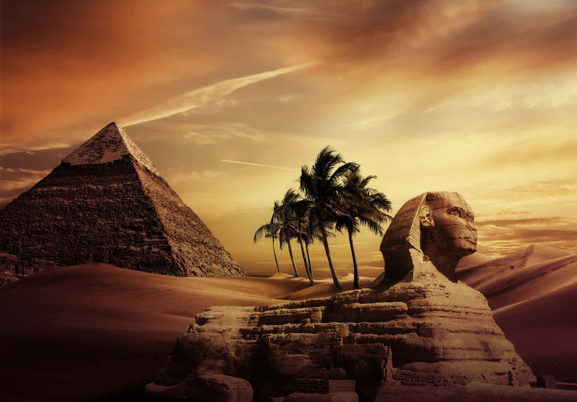 Luxurious Ancient Egyptian Pharaoh Background