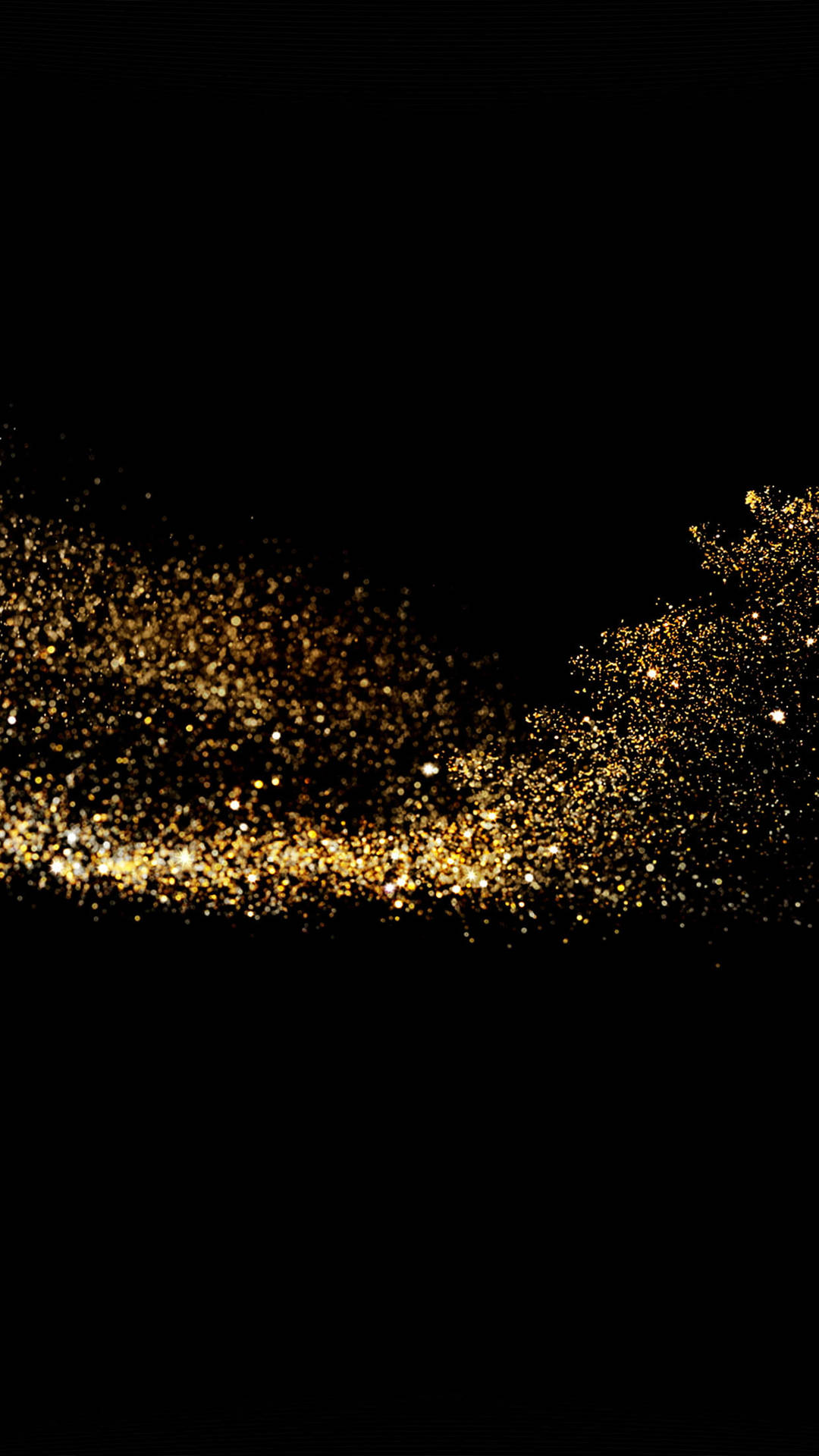 Luxurious Black And Gold Glitter Iphone Wallpaper