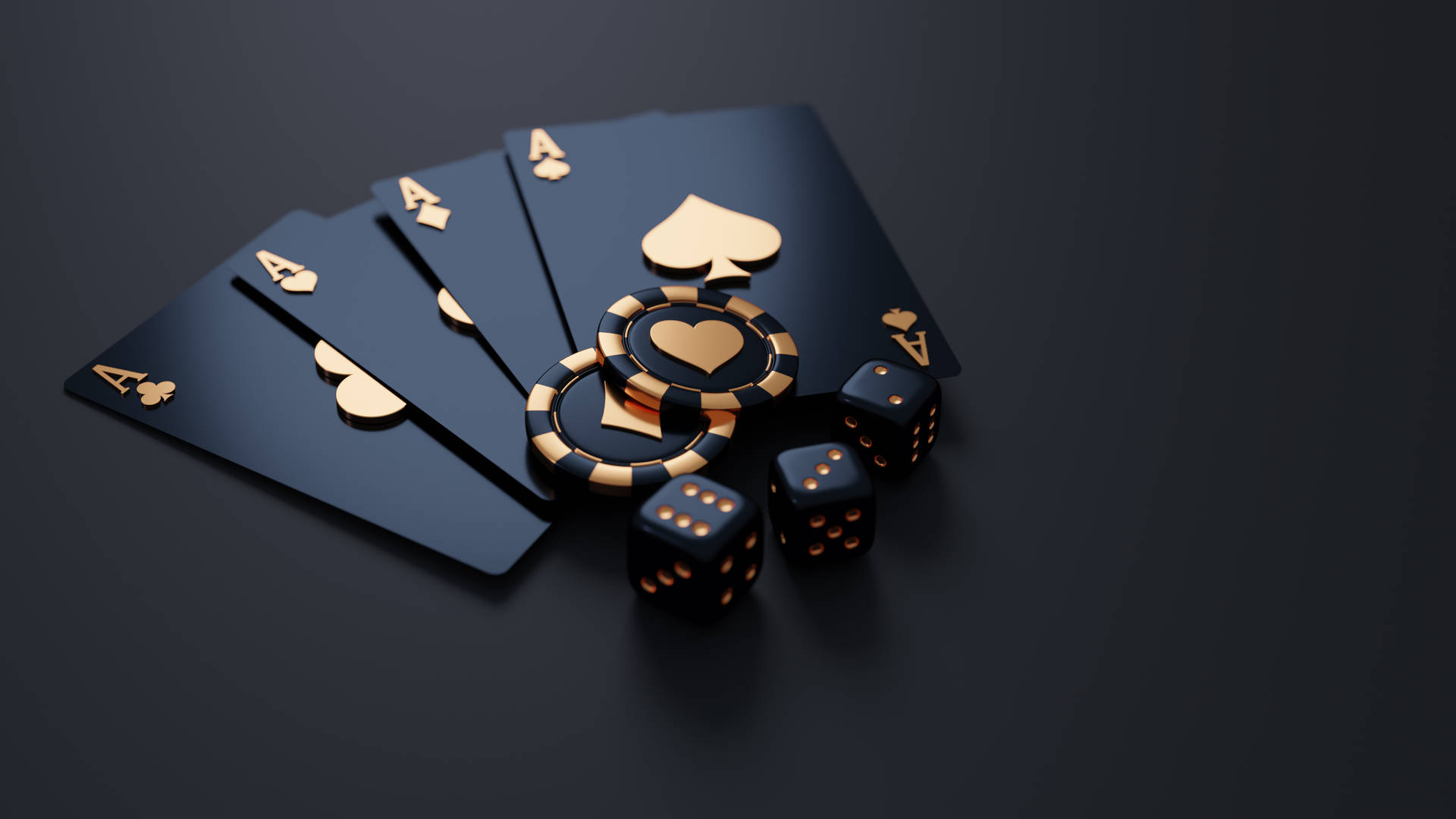 Luxurious Blackjack Gold Cards Poker Chips