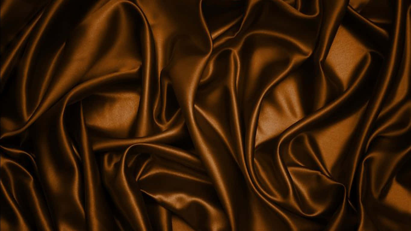 Luxurious Brown Satin Fabric Background