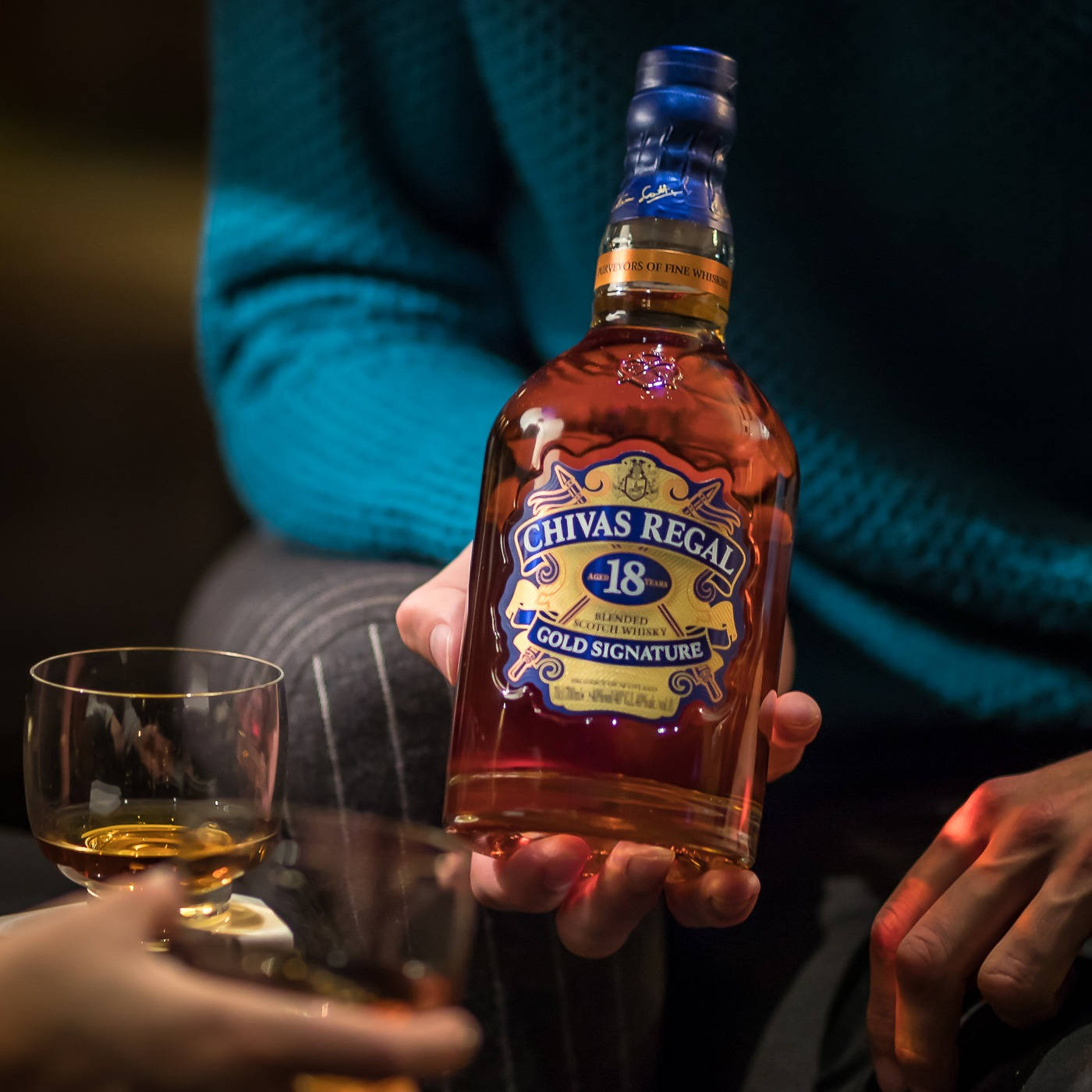 Luxurious Chivas Regal Gold Signature.