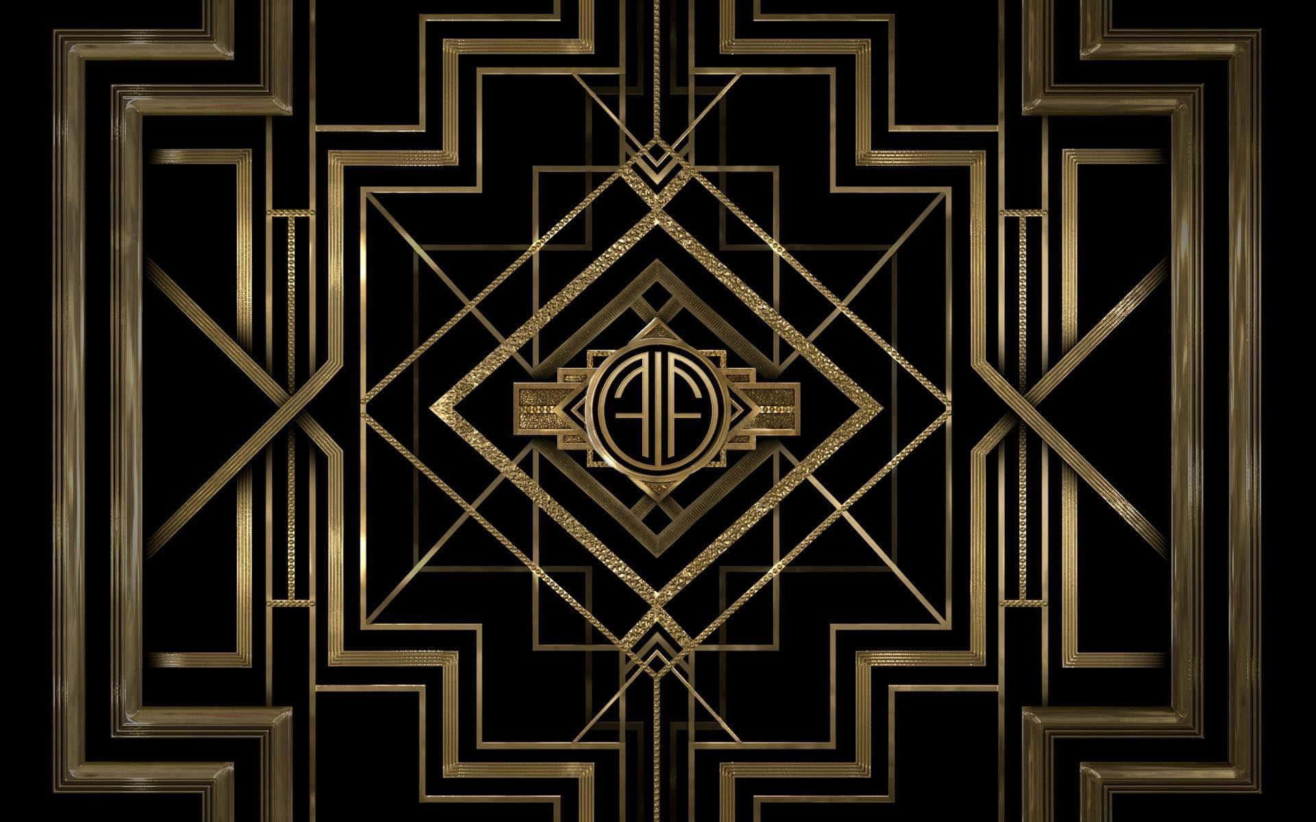 Luxurious Decoration Using Art Nouveau Style Background